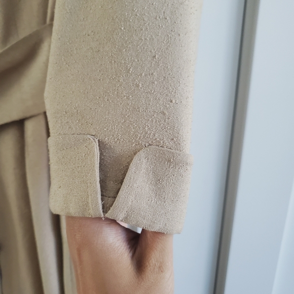 Vintage long dress , open front buttons and waist belt - Picture 11 of 16